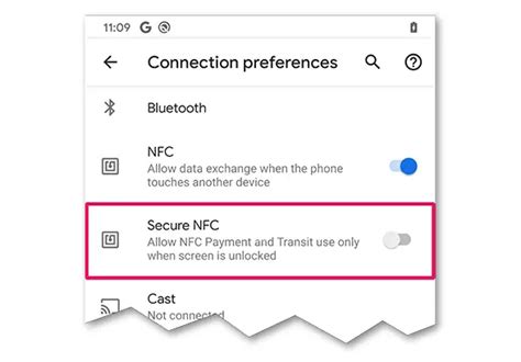 secure nfc android 10